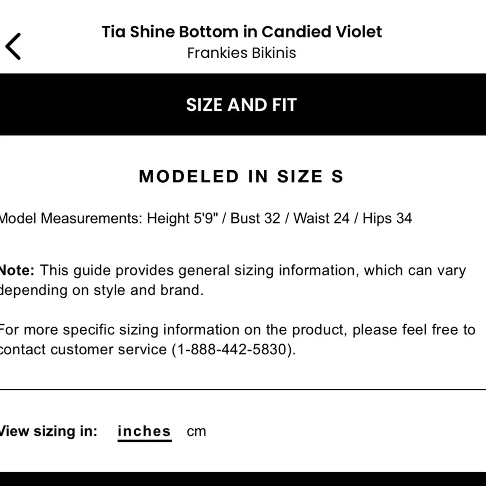 FRANKIES BIKINIS ❤️‍🔥 TIA SHINE BOTTOM NWT SIZE SMALL